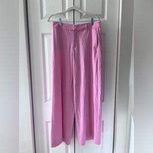 ZARA Pink Wide-Leg Trousers